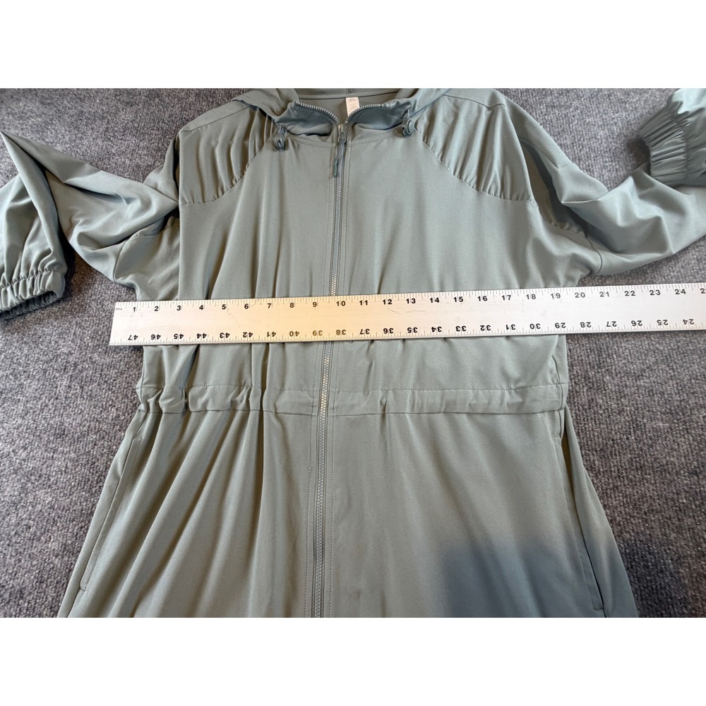 Z by Zella Sage Green 2 Piece Set Long Zip Jacket and Cargo Pants Small - Picture 3 of 10